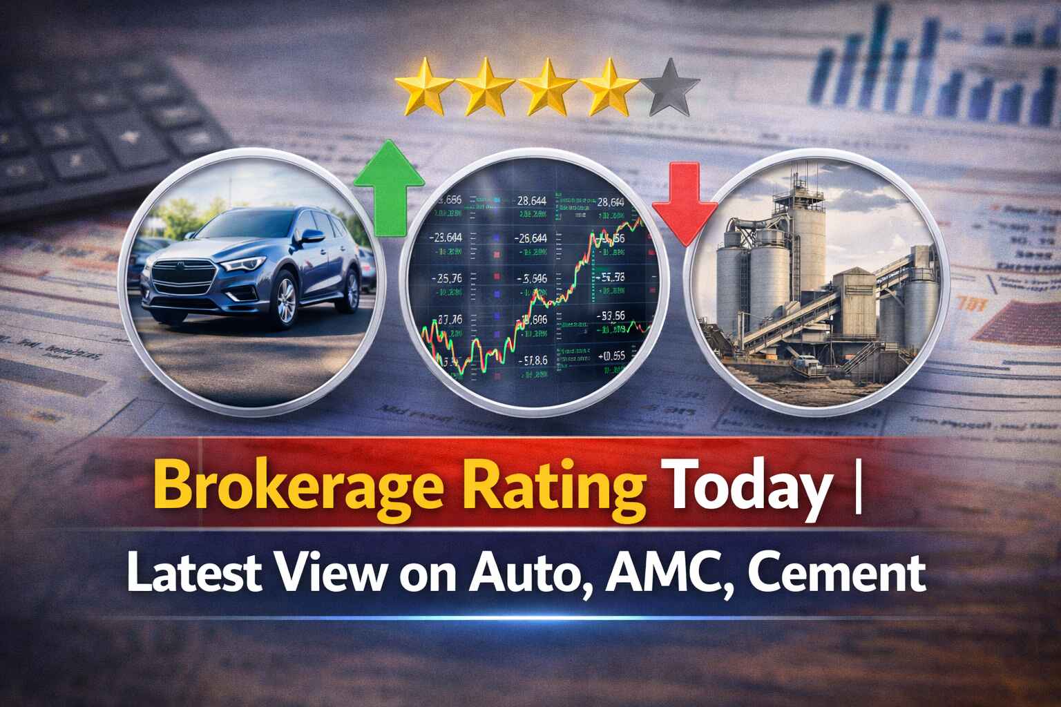 Brokerage Rating Today | Latest View on Auto, AMC, Cement